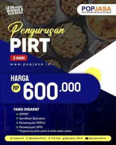 Jasa Izin PIRT Terpercaya | 085932402853