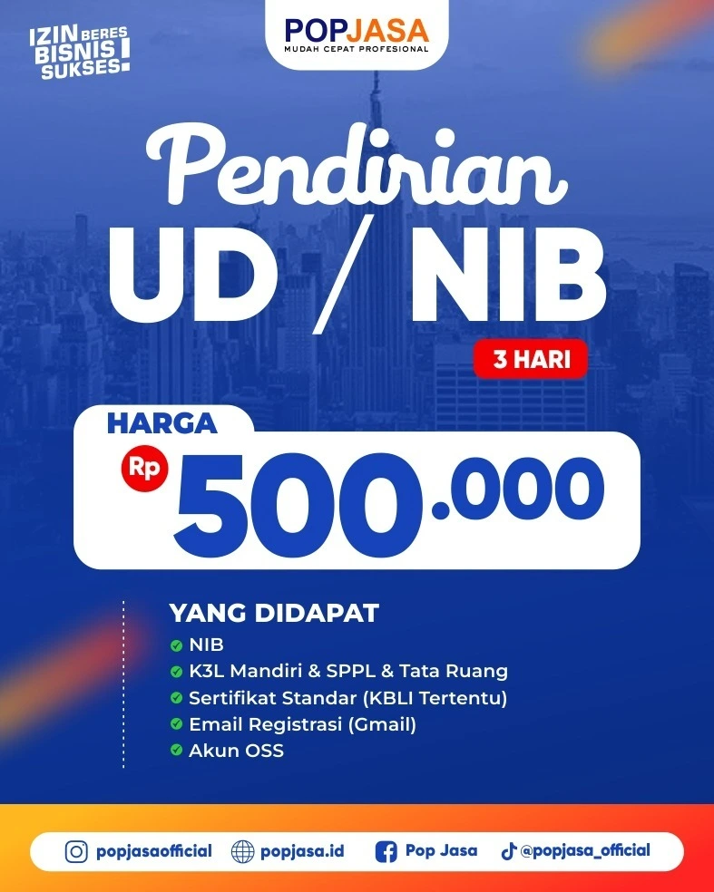 Urus NIB di Izin Legalitas POPJASA